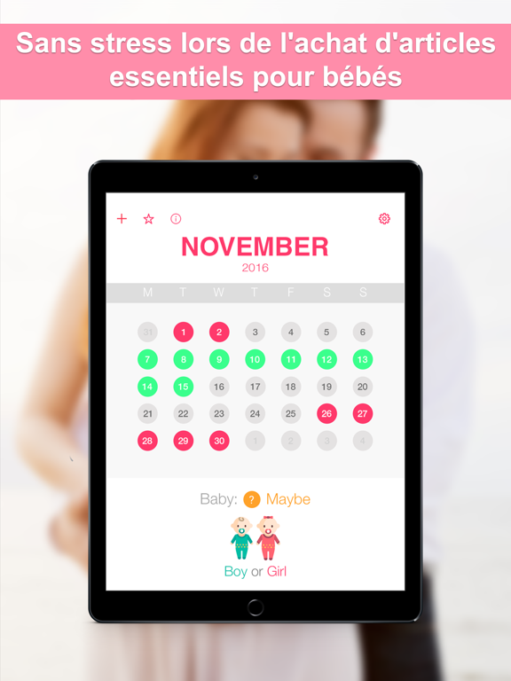 Screenshot #5 pour Fertilité et grossesse calendrier mensuel