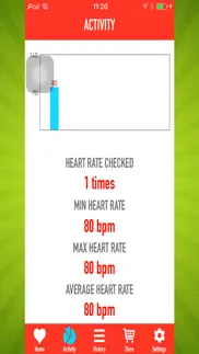 heart rate measurement real-time detection iphone screenshot 2