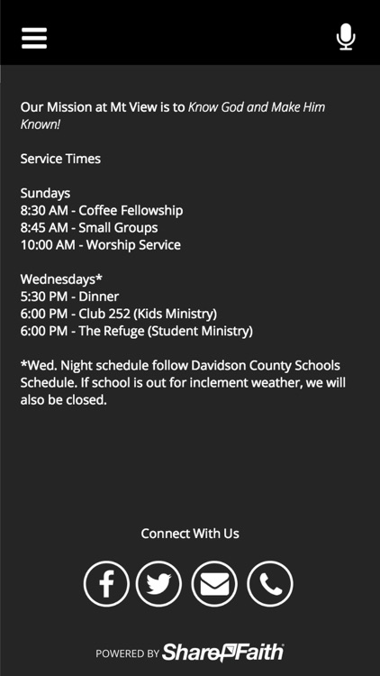 Mt View Baptist Church