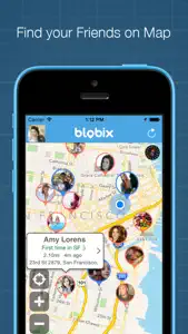 blobix - Social, Find my Friends and Chat on Map screenshot #1 for iPhone