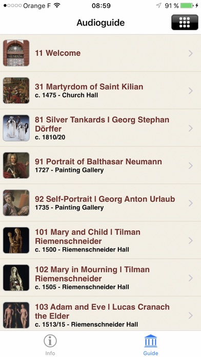 MUSEUM FÜR FRANKEN AUDIOGUIDE Screenshot