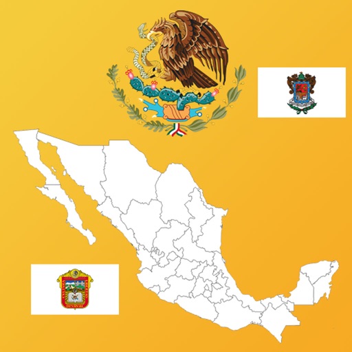 Mexico State Flags and Maps icon