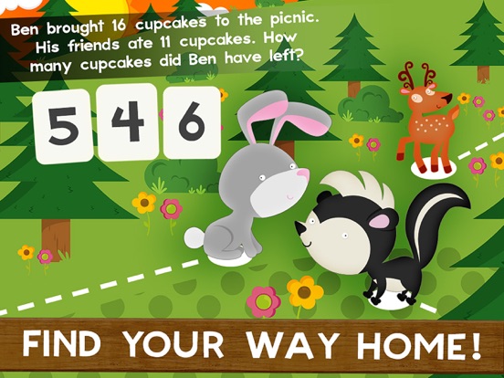 Animal Math Second Grade Maths iPad screenshot 4 - Education app