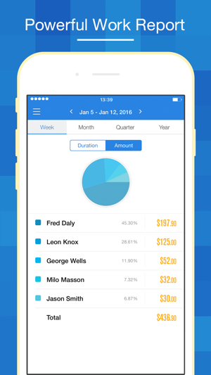 ‎Hours Keeper Pro - Timesheet, Tracking & Billing Screenshot