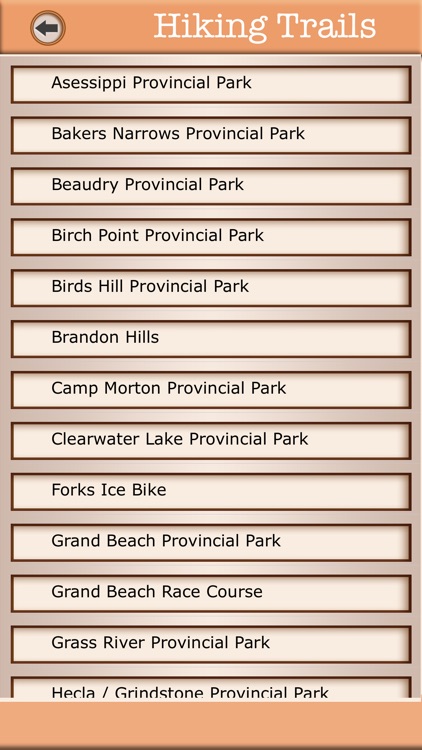 Manitoba - Campgrounds & Hiking Trails Guide