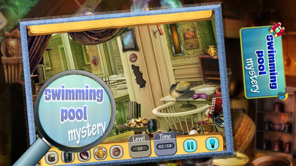 #4. Swimming Pool Mystery Search Hidden Objects Game (iOS) 由: Ajaysinh Jadeja