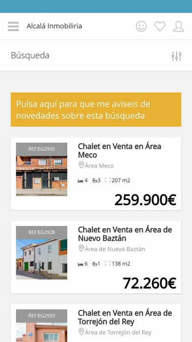 Alcalá inmobiliaria iPhone screenshot