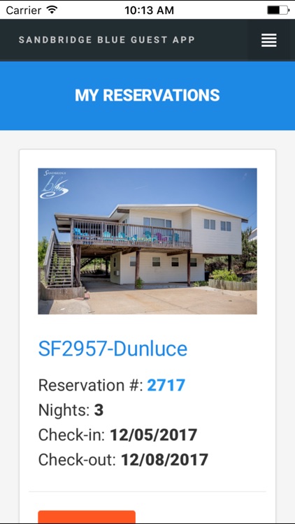 Sandbridge Blue Guest App