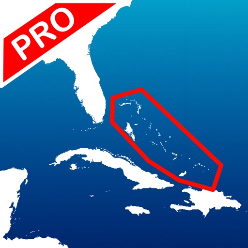 Aqua Map Bahamas Pro - GPS Wavey Line Charts icon