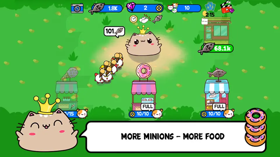 Скриншот Princess Cat Nom Nom - Clicker & Idle на iPhone 2