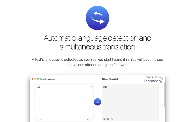translator & dictionary iphone screenshot 2
