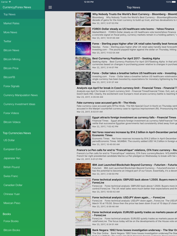 Screenshot #4 pour Currency & Forex News: Currencies & Bitcoin Info