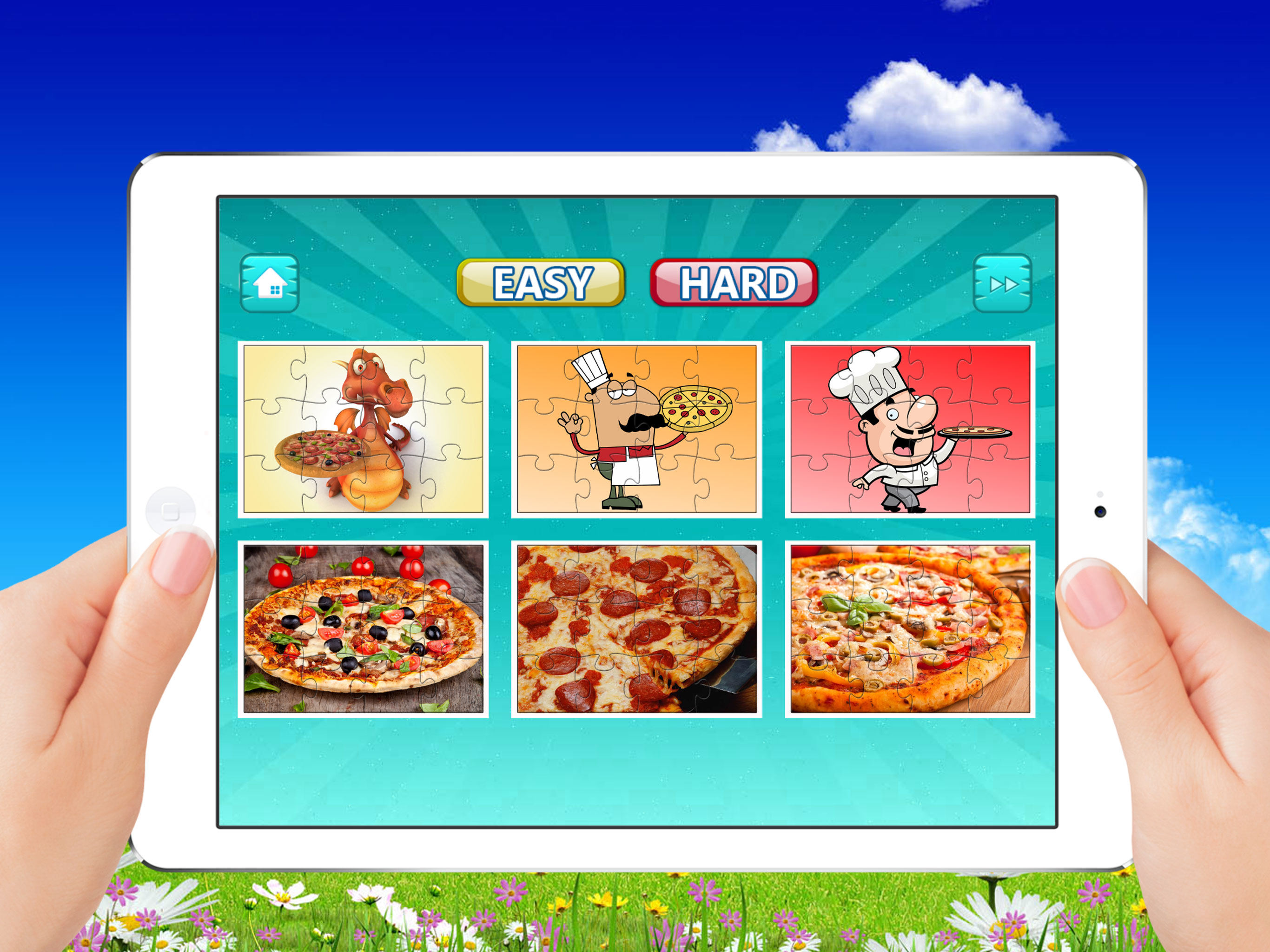 Pizza Puzzles - Drag and Drop Jigsaw for Kids