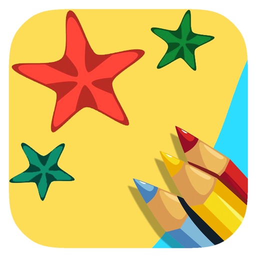 Coloring Book Games Starfish Free Education iOS App