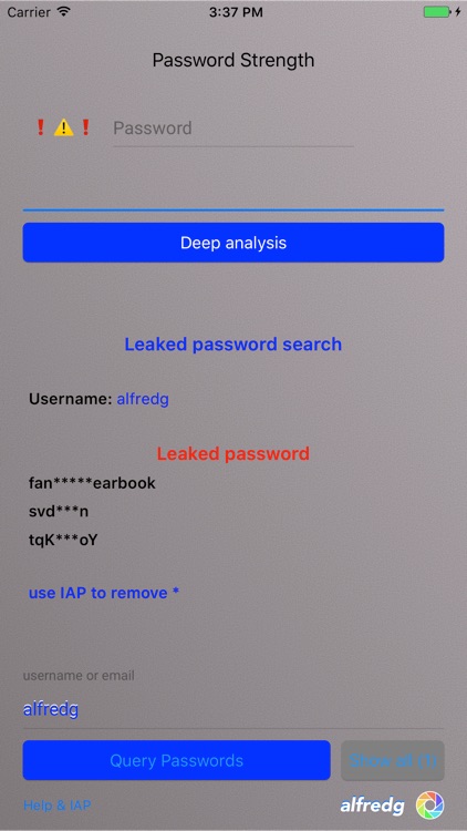 Password strength calculator