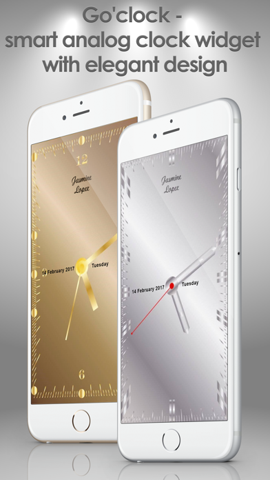 Screenshot #1 pour Go'clock: Analog Clock Widget