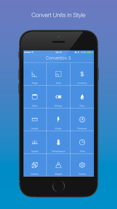 Screenshot #1 pour Convertizo 3 - Convert Units and Currency in Style