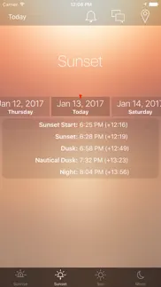 sunrise sunset info iphone screenshot 2