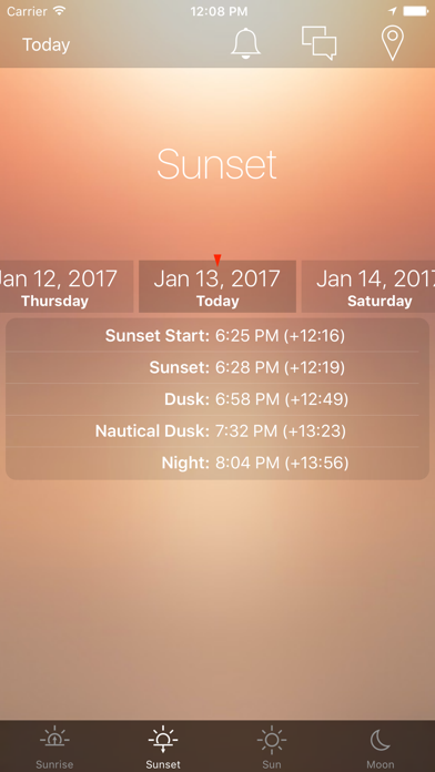 Sunrise Sunset Info Screenshot