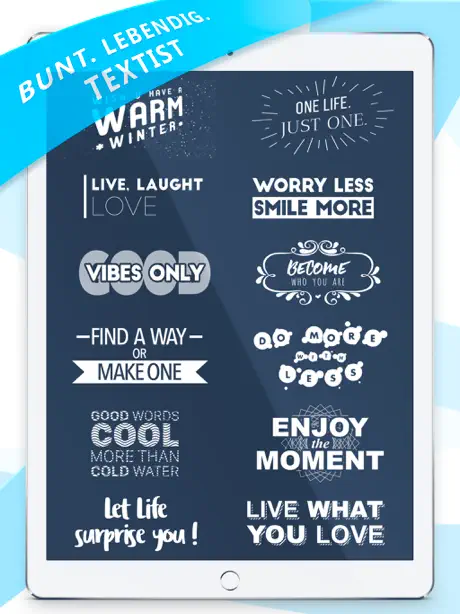 Textist - Farbenfroher Text