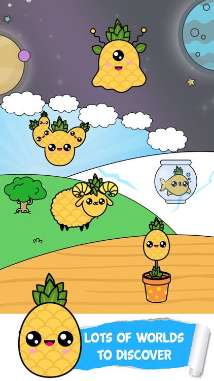 Pineapple Evolution Food Clicker