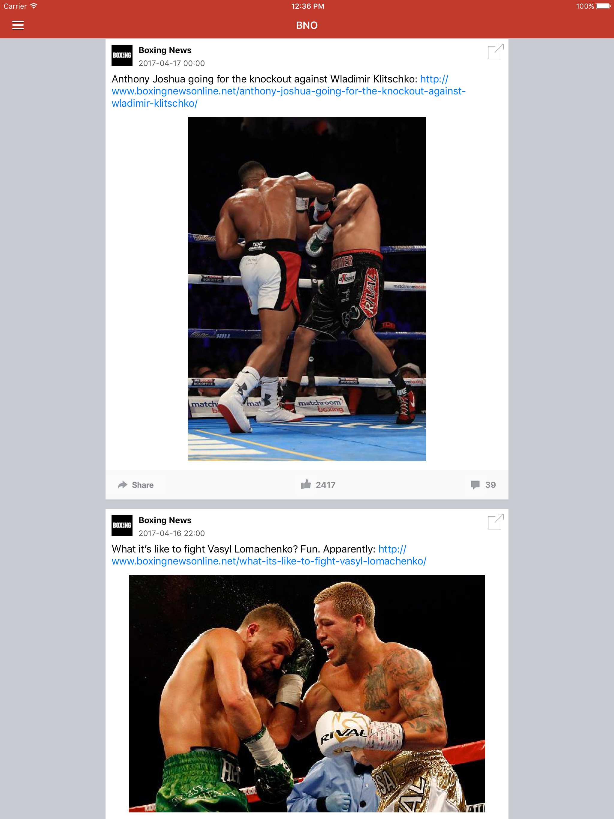 Boxing News Now - Schedules & Latest Results screenshot 8