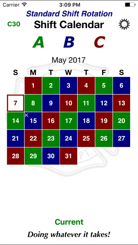 Shift Calendar