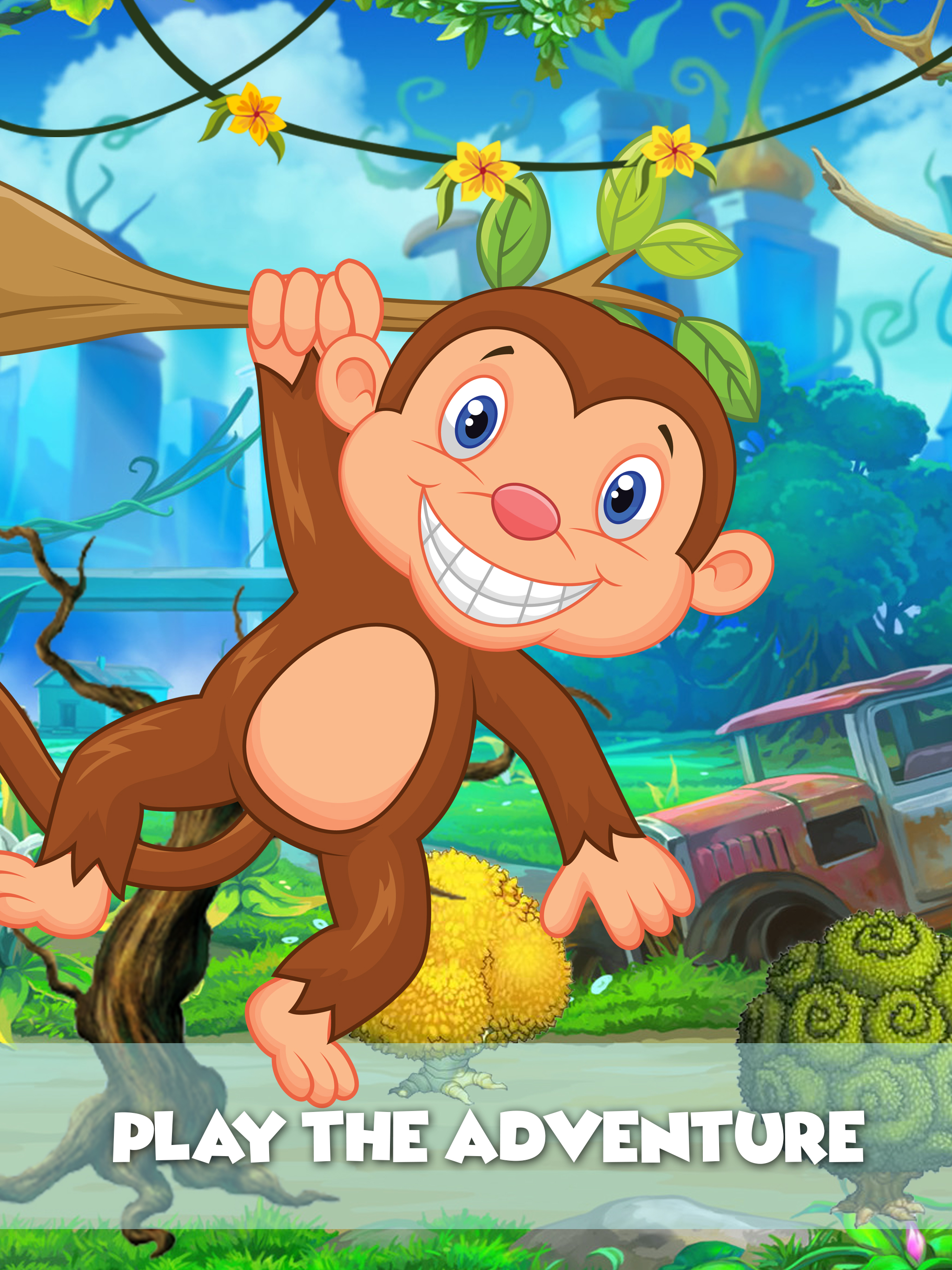 Monkey Runner : crazy run  in jungle for banana