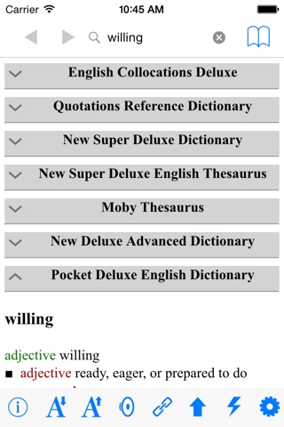 The English Dictionaries Complete Reference screenshot 3