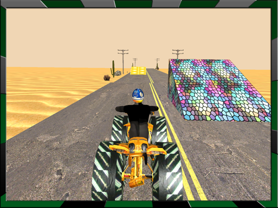 Most Reckless Quad Bike Racing Simulator in Desert iPad screenshot