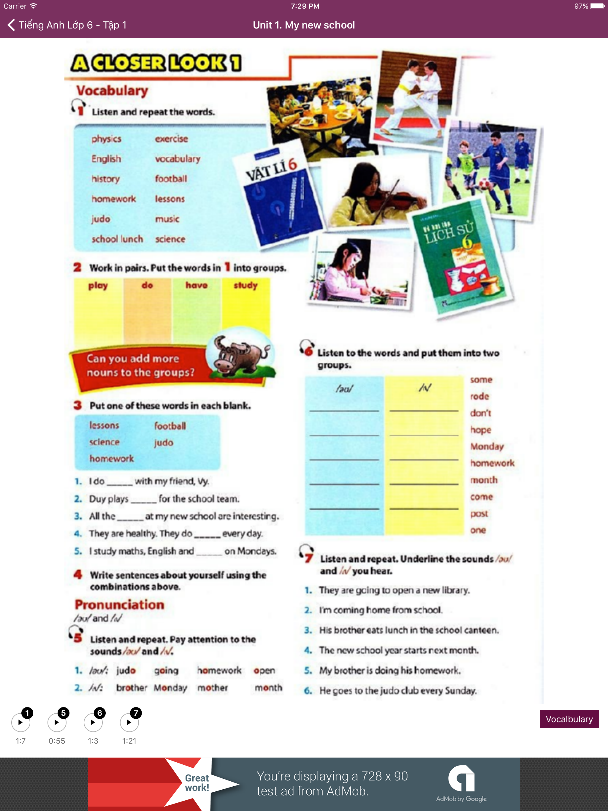 Tiếng Anh Lớp 6