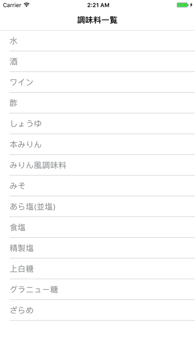 Screenshot #1 pour 調味量変換
