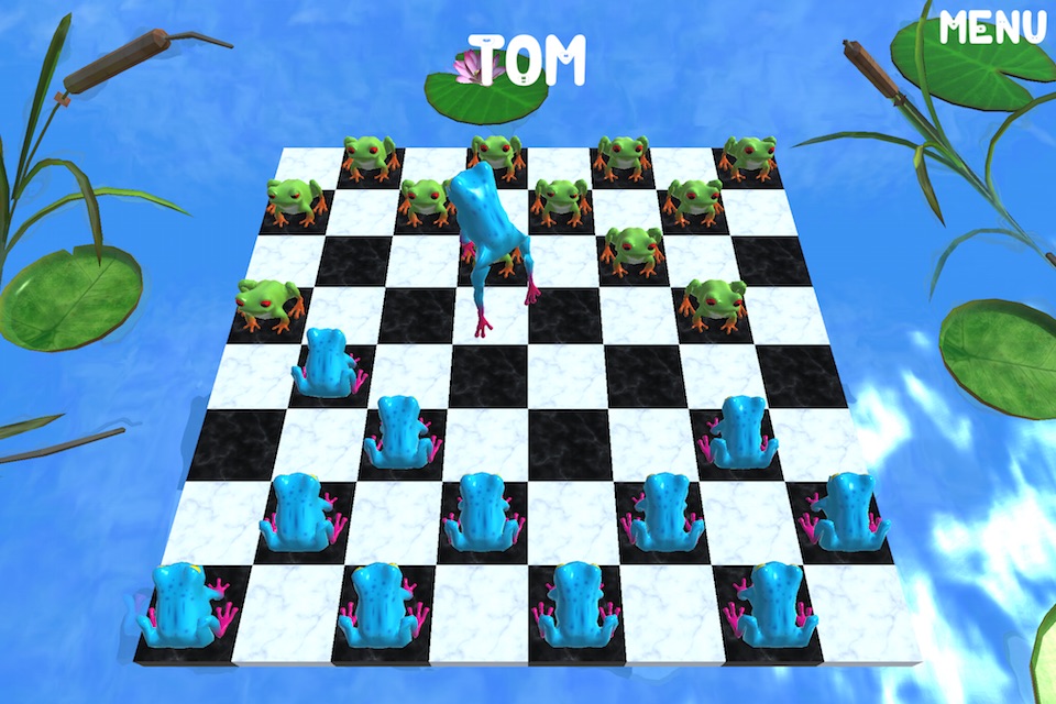 Frog Checkers 3D screenshot 2