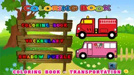 Game screenshot Kids Coloring Pages - Toddler Cars Transportation mod apk