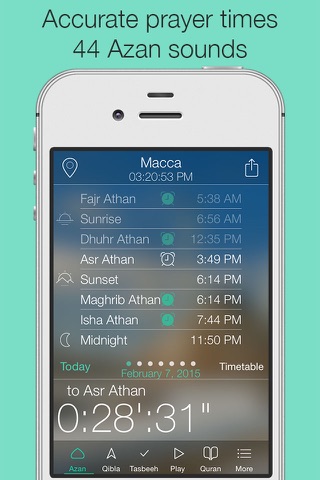 Prayer + (Muslim Athan Times & azan Quran Qibla) screenshot 2