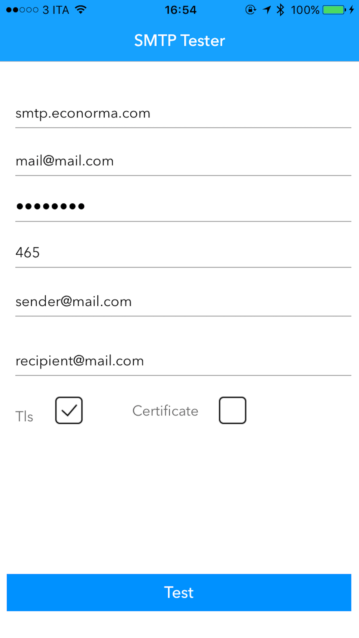 Smtp Tester screenshot 2