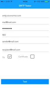 Smtp Tester screenshot #2 for iPhone