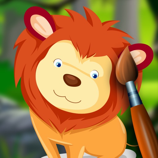 Coloring Page autumn - Zoo Animal for Preschool iOS App