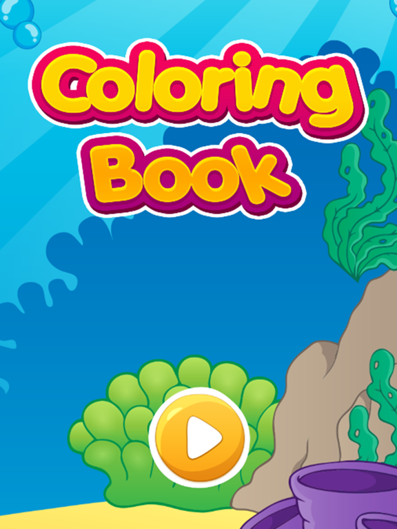 Shark & SeaAnimal Coloring Book Games iPad screenshot