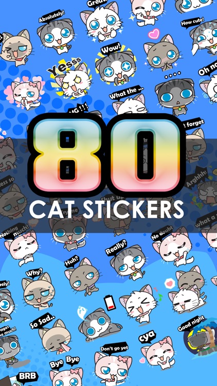 Meow Chat Collection Sticker Keyboard By ChatStick