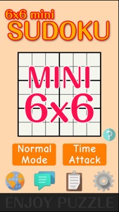 6x6 mini Sudoku Puzzle screenshot #1 for iPhone