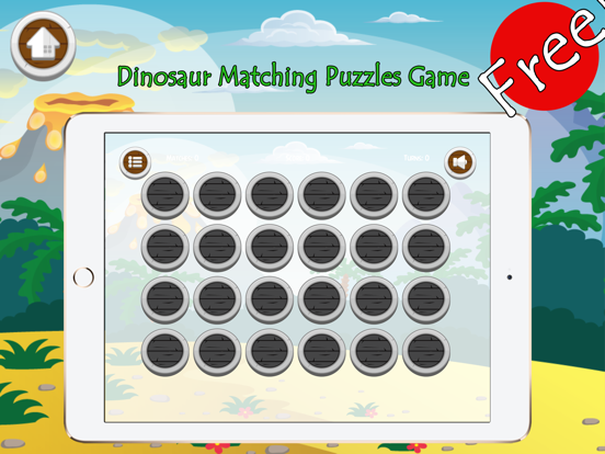 Dinosaur Matching Remember Puzzles Games For Kids iPad screenshot