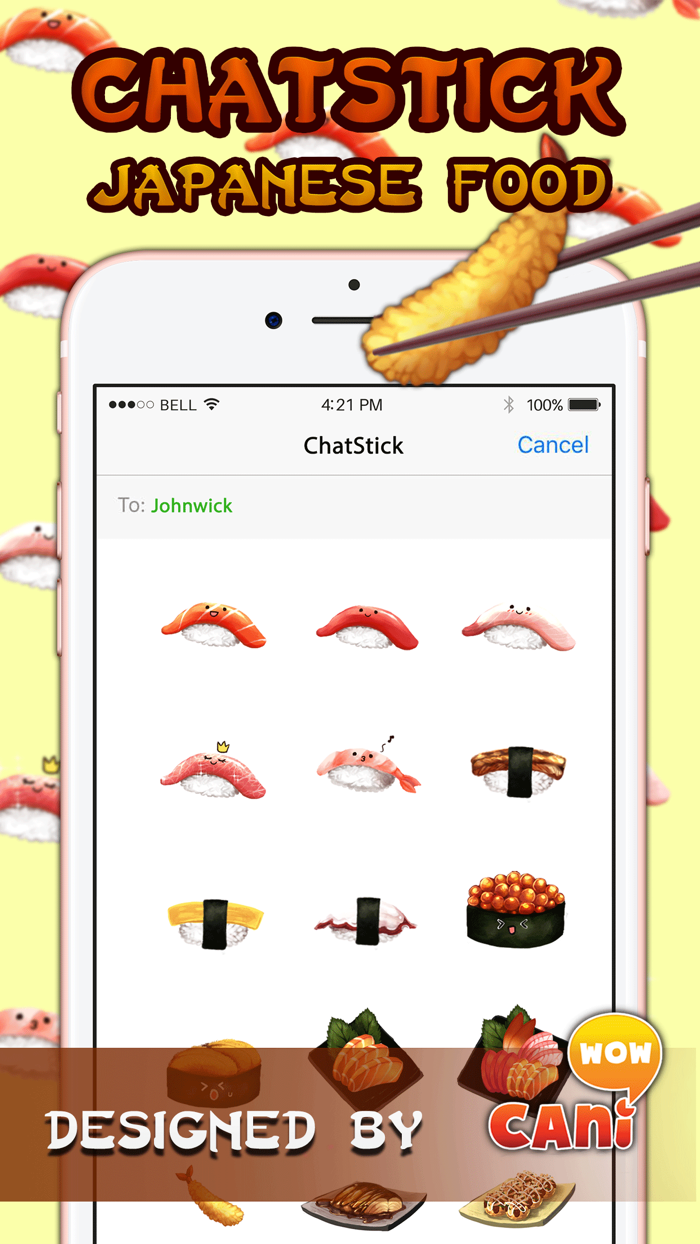 Japanese Food Stickers for iMessage
