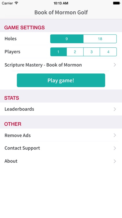 Book of Mormon Golf: LDS Scripture Mastery Game