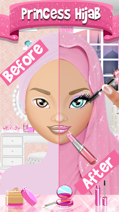 Screenshot #2 pour Princess Hijab Makeover Salon (Go Work, Shop etc)