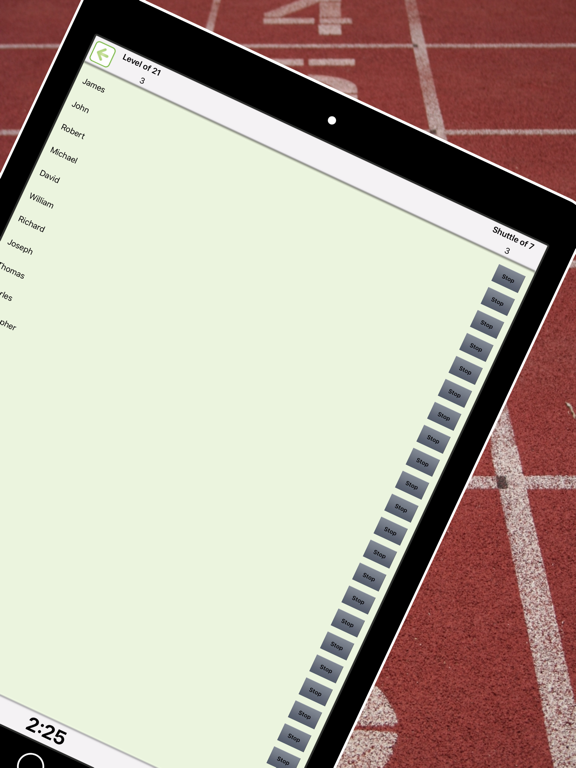 Screenshot #5 pour VO2 Max Beep Test aka Pacer, Bleep or Shuttle Run