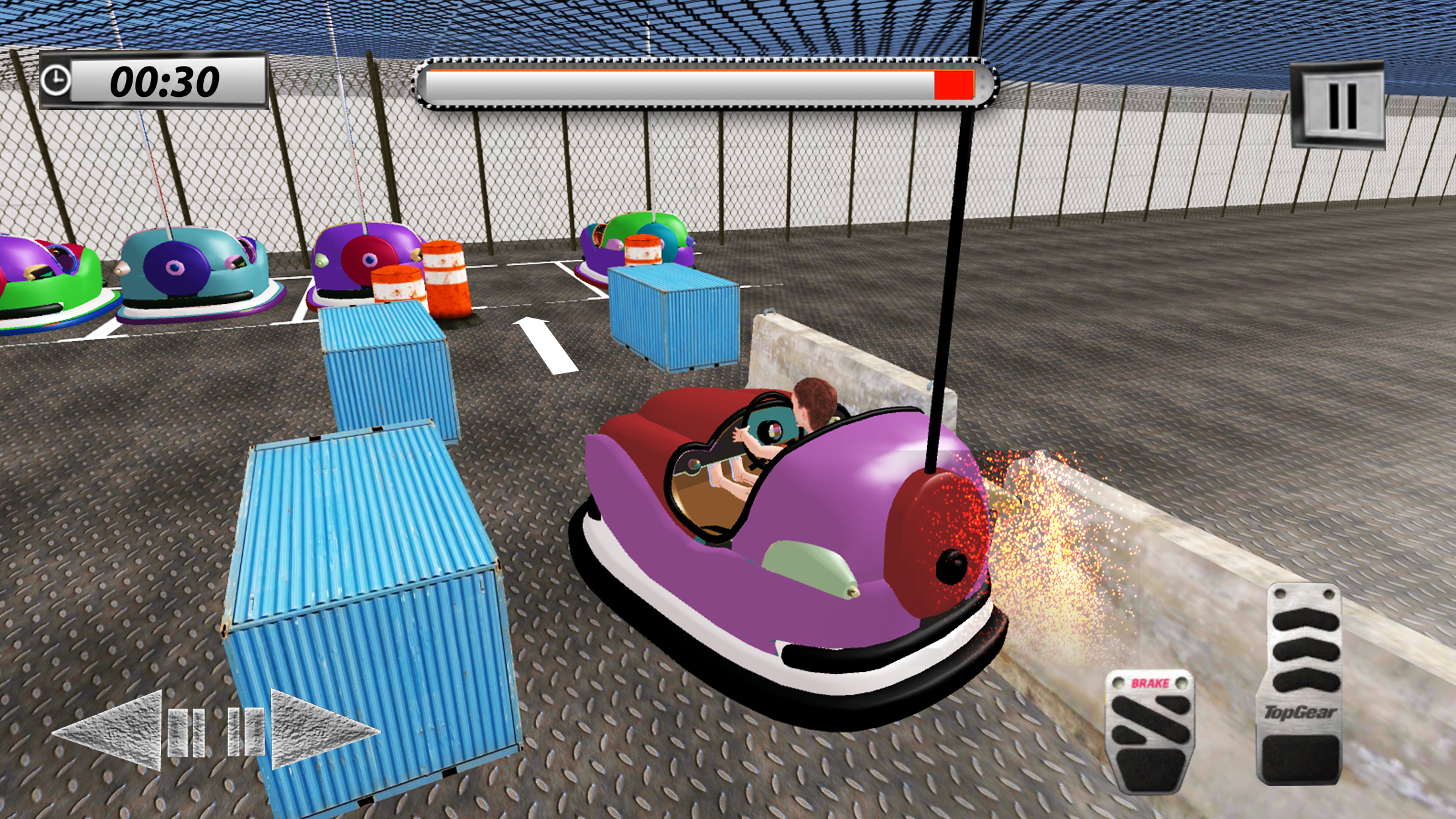 Riding Bumper Car Stunts & Rush Sim