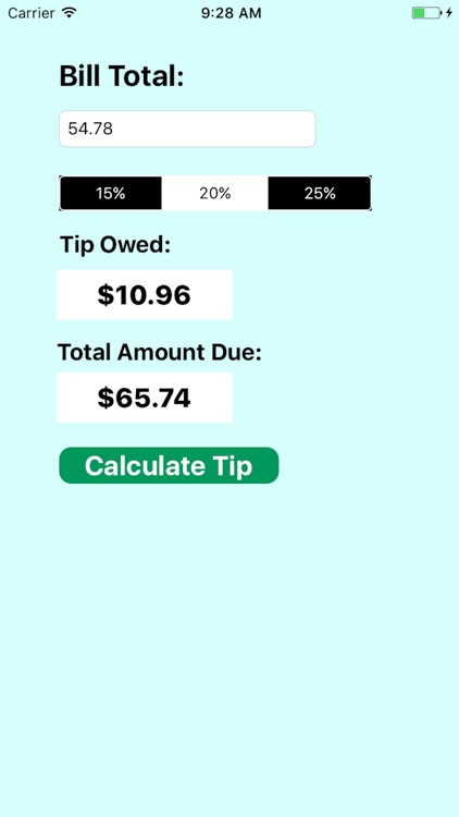 My Personal Tip Calculator