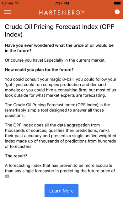Oil Price Forecasts Screenshot