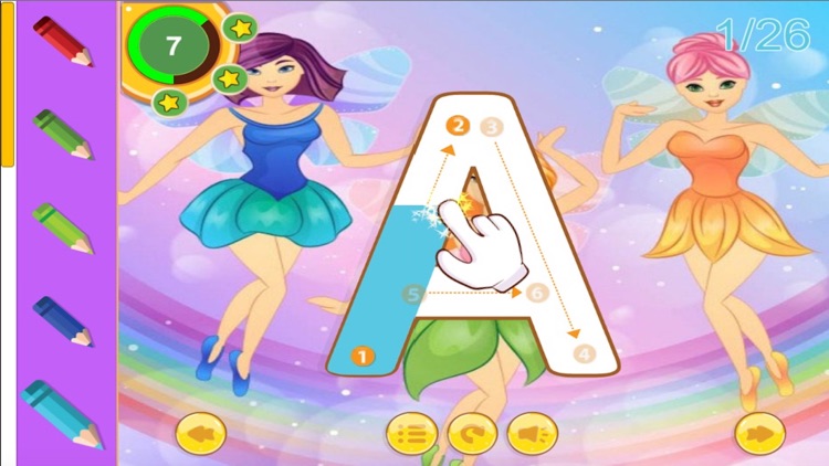 Fairy tale and ABC Alphabet tracing for kid